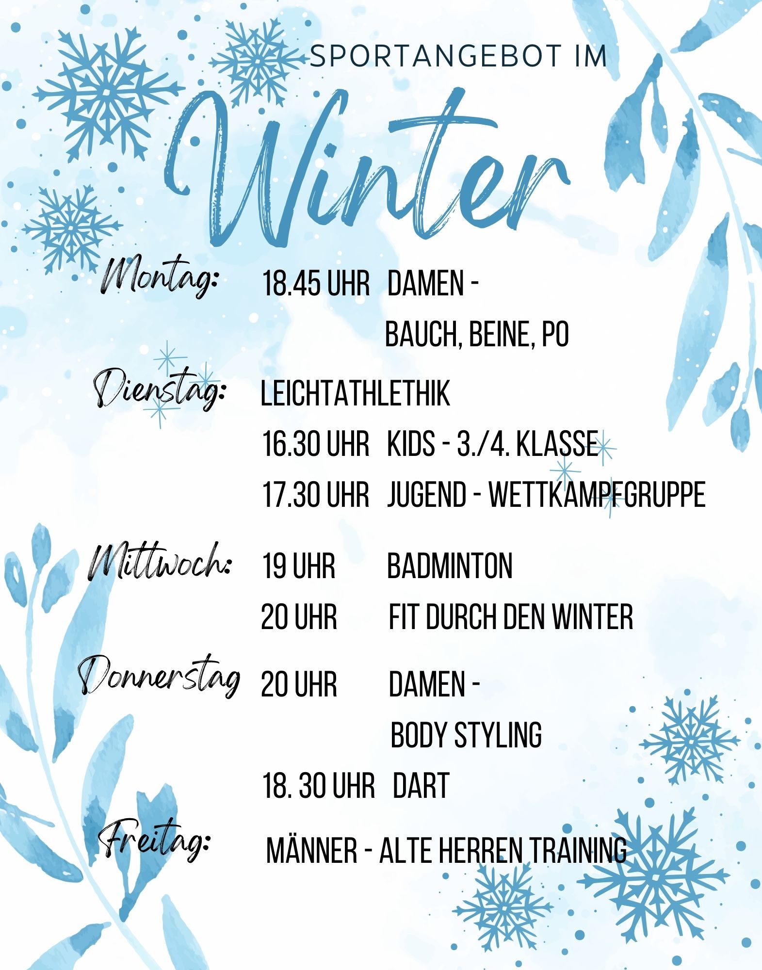 Fit durch den Winter
